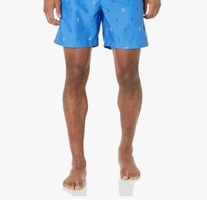 Men's Blue Anchor Swim Shorts
